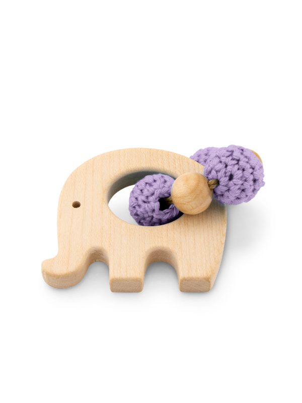 Beißring mit Holzelefant